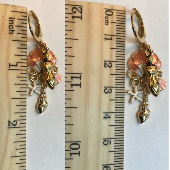 “Birth of Venus" Aphrodite Greek Mythology Goddess Handmade Earrings Seashell - Picture 12 of 14